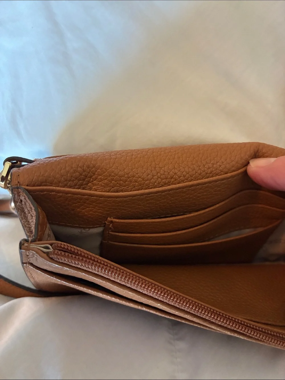 Michael Kors Two-Tone Brown and Black Logo Crossbody Bag